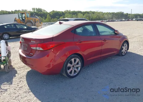 2013 Hyundai Elantra Limited from USA, damaged, VIN 5NPDH4AE7DH330092